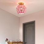 Luxurious Glass Flower Ceiling Lamp