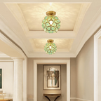 Luxurious Glass Flower Ceiling Lamp
