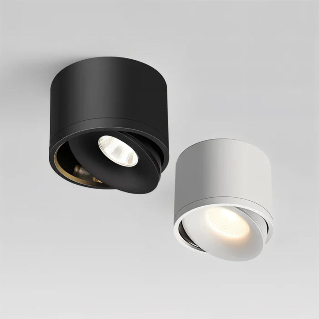 Minimalistic LED Ceiling Lamp | 360° Rotatable Design