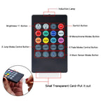 Car RGB LED Strip Light Wireless Remote Control and Voice Control