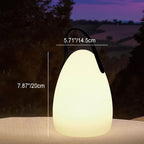 Modern simplicity plastic round square hand LED table lamp for outdoor patio