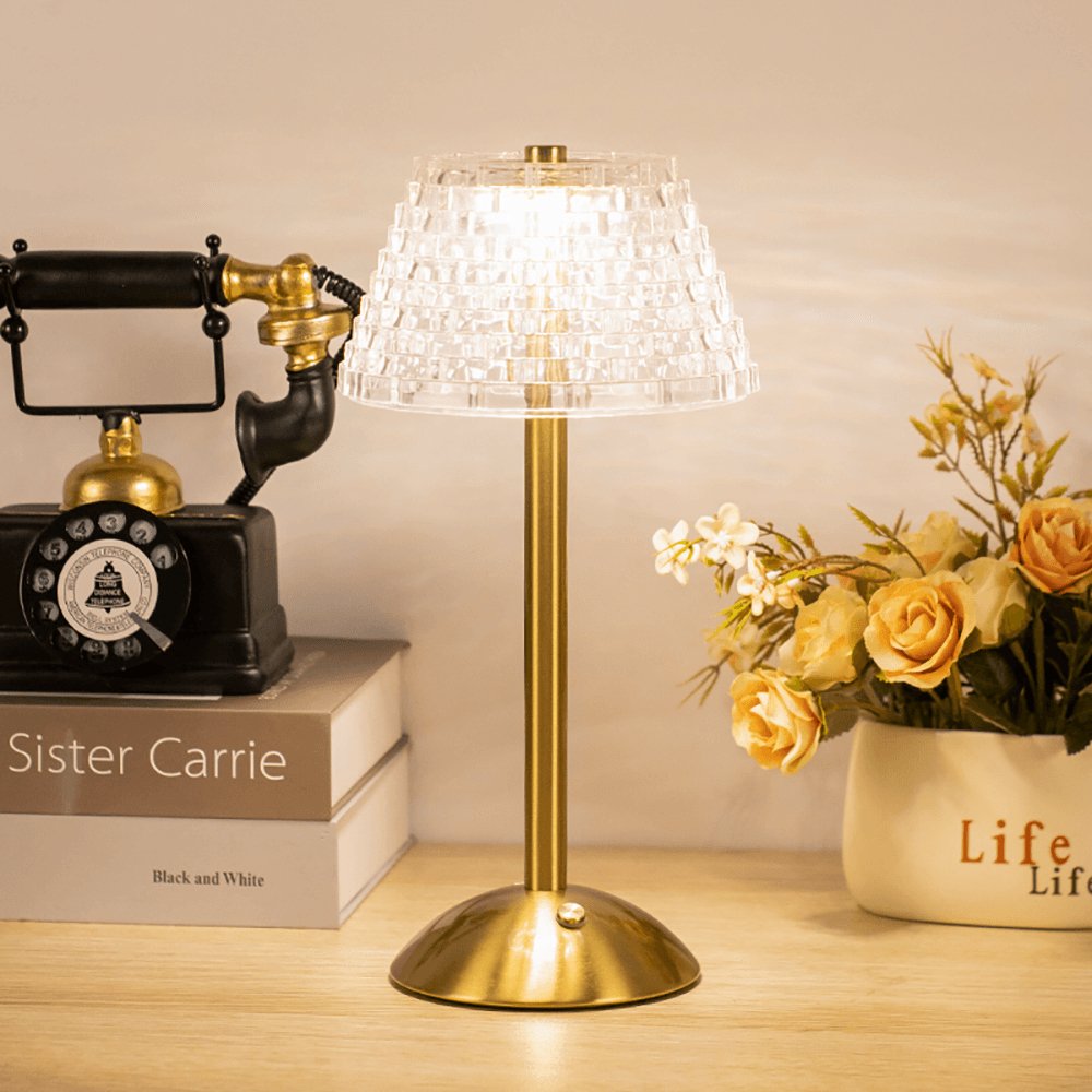 AuraGlow Table Lamp - Rechargeable LED Lamp with Dimming Function