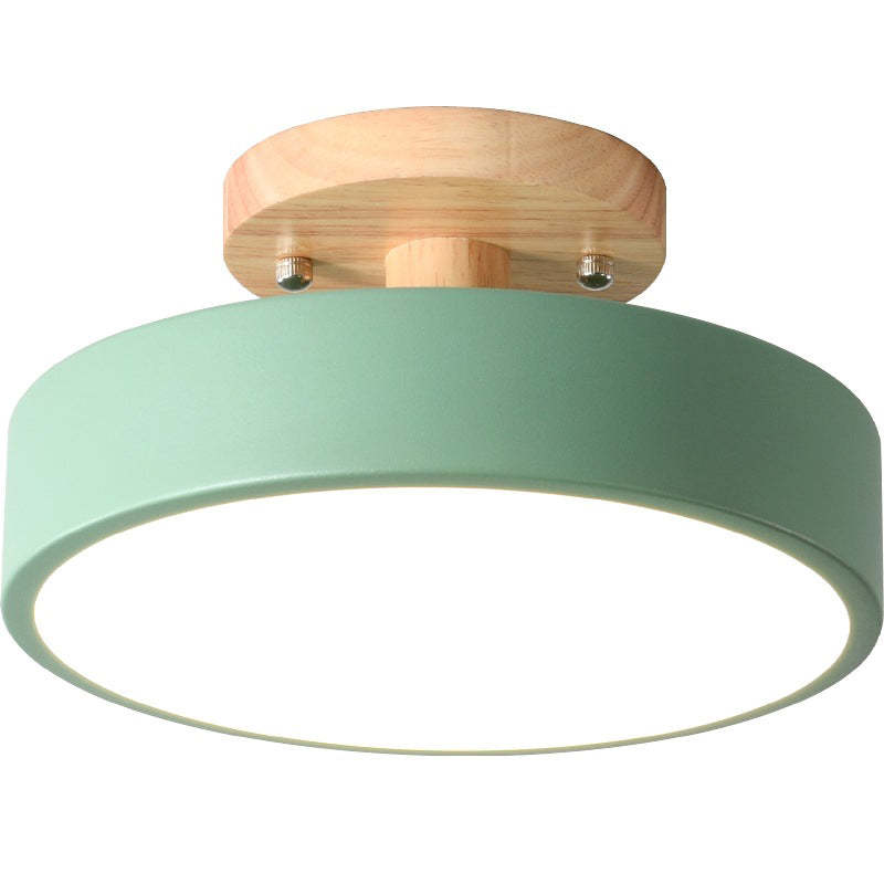 Modern LED ceiling light made of wood – Quinn ceiling lamp for living room, hallway, bedroom, and dining room