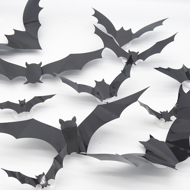3D Bat LED Wall Decoration — Turn your home into the spookiest Halloween stage with realistic flight illusions!
