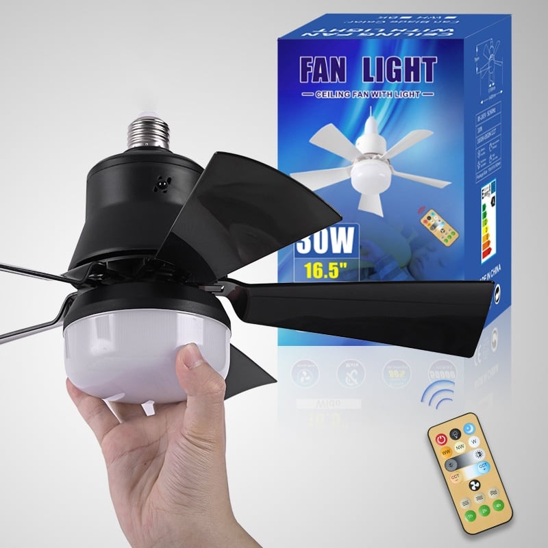 2-IN-1 PORTABLE CEILING FAN & LIGHT with remote control
