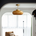 Vintage Yellow Ceiling Light