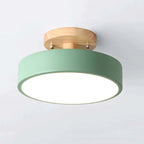 Modern LED ceiling light made of wood – Quinn ceiling lamp for living room, hallway, bedroom, and dining room