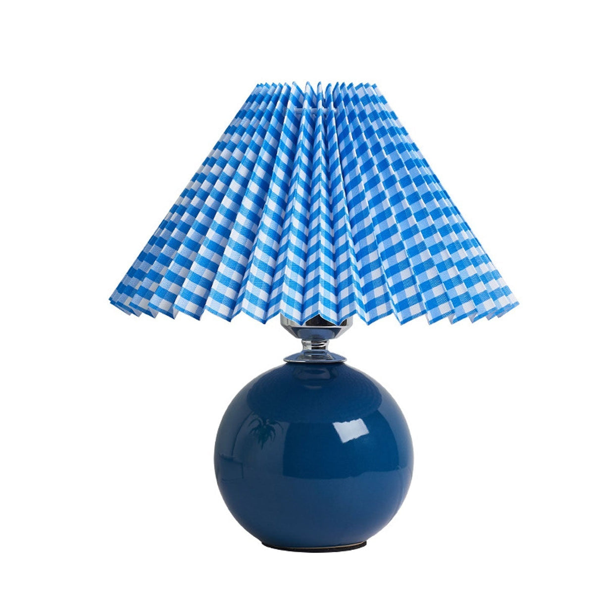 Nordic minimalist 1-light table lamp made of ceramic with folds