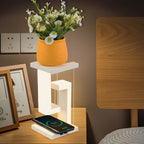 Futuristic table lamp with levitating technology