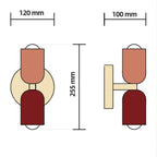 Wall lamps Modern Glass Double Shade Lamp