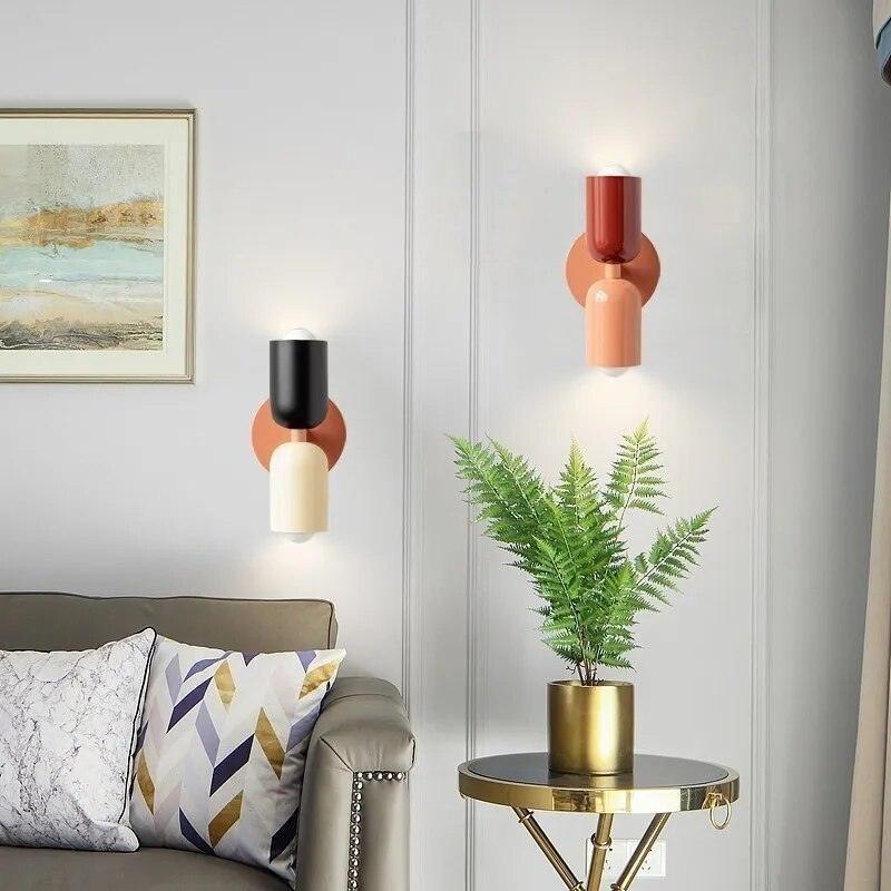 Wall lamps Modern Glass Double Shade Lamp