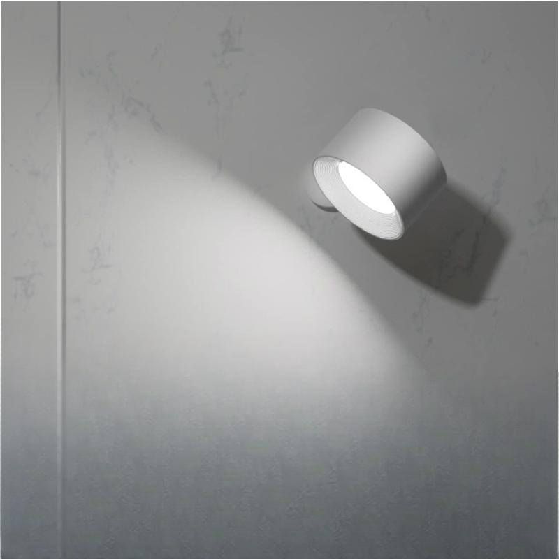 LED Wall Lamps, Wall-mounted Lamps with Rechargeable Battery, 3 Color Temperatures & 3 Brightness Levels, 360° Rotatable Magnetic Ball, Wireless Wall Lamps for Study, Reading, Nightstand