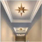 Modern star-shaped ceiling lamp