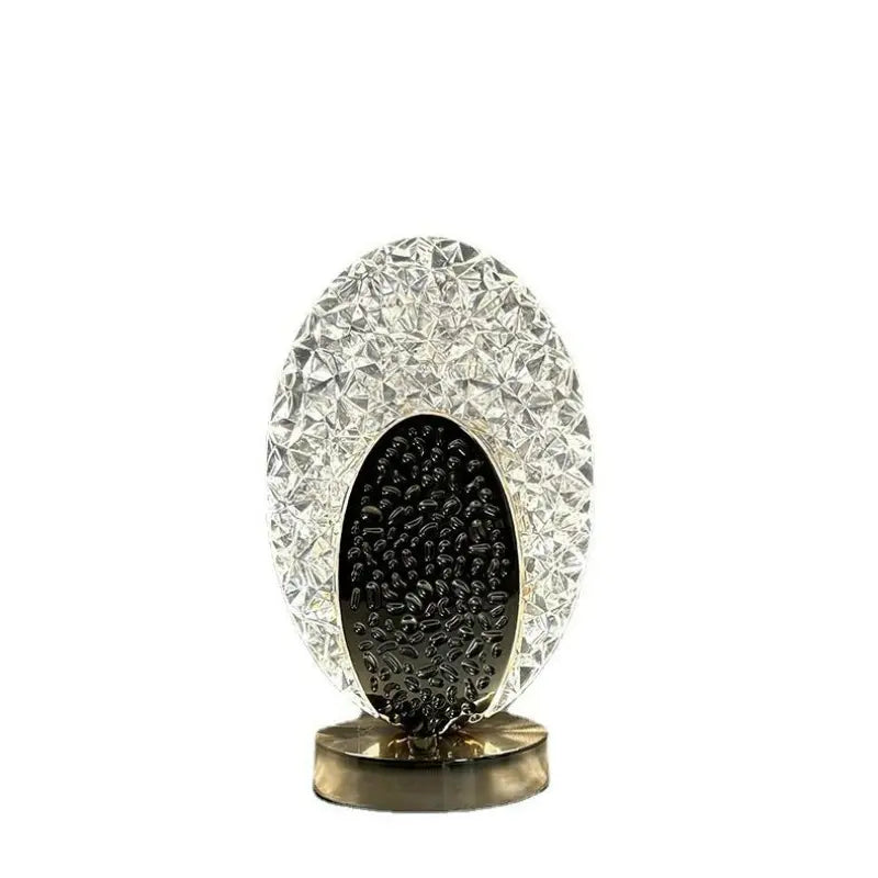 Modern & Luxurious Peacock Table Lamp - CrystalGlow