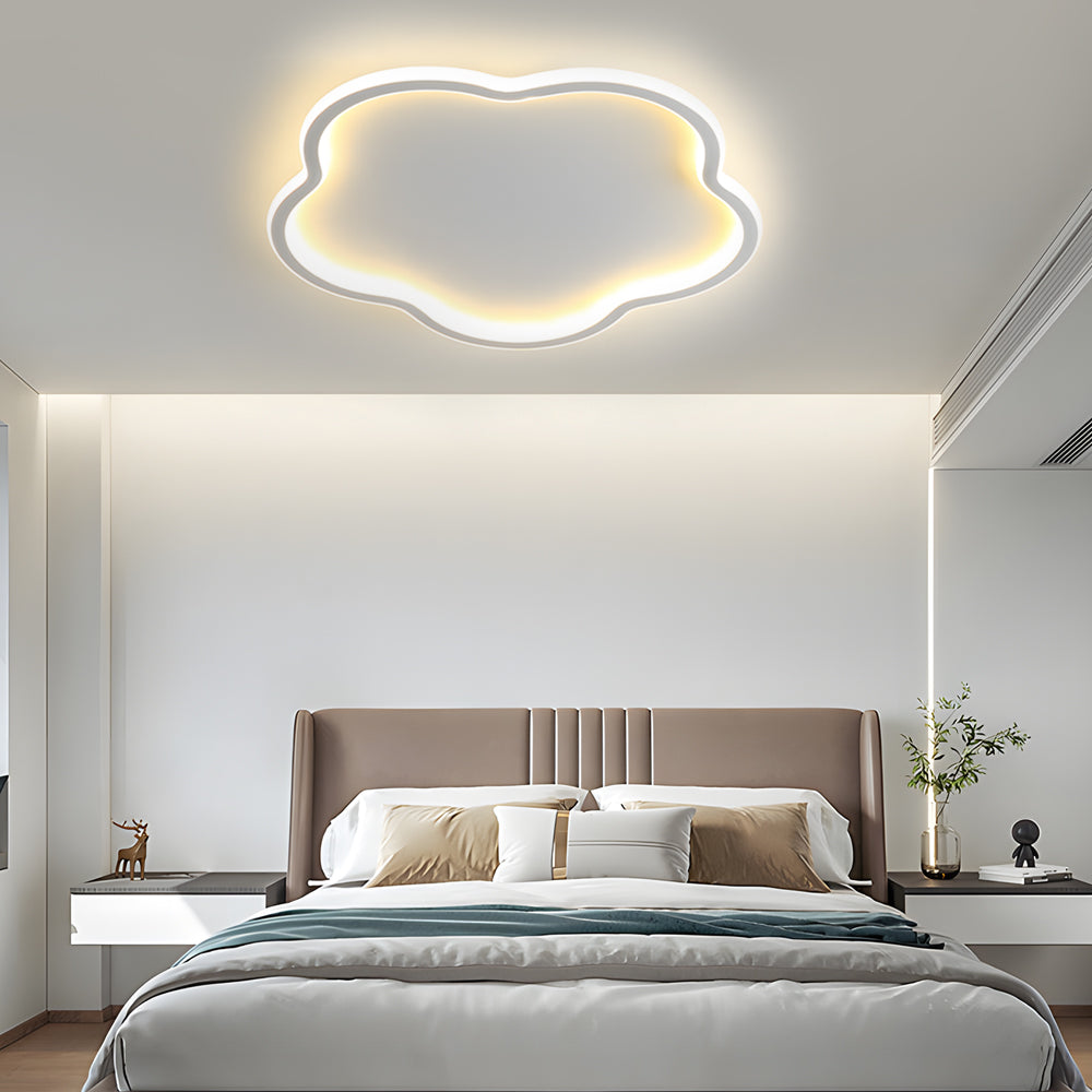 Nordic ceiling lamp in pentagram design – aluminum ceiling lamp for the bedroom