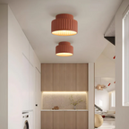 Modern ribbed ceiling lamp