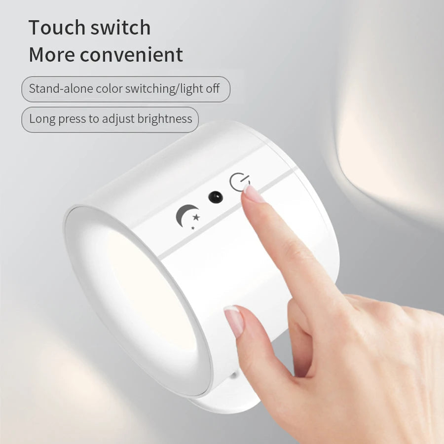 Magnetic LED Wall Lamp with Dual Light