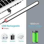 Magnetic rechargeable touch lamp with long battery life