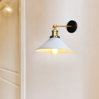 White industrial vintage wall spotlight