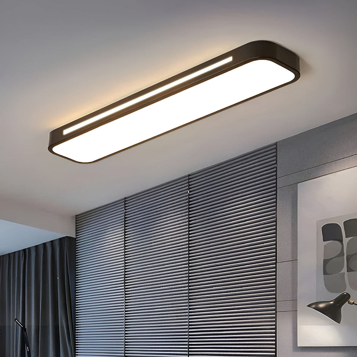 Rectangular ceiling light – Clear lines & modern design | Perfect for living room and dining area
