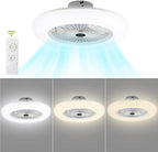 Ceiling fan with lighting 80W with remote control