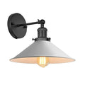 White industrial vintage wall spotlight