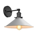 White industrial vintage wall spotlight