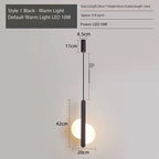 Modern Minimalist Nightstand Pendant Light