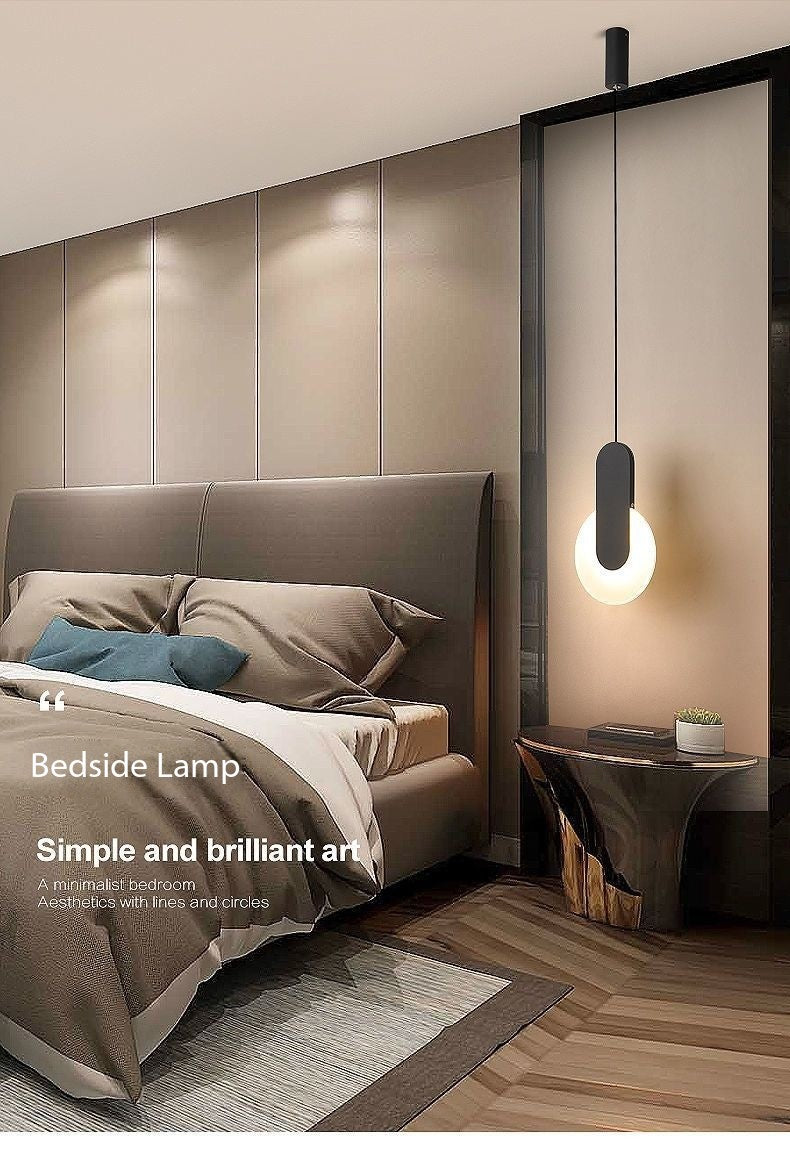 Modern Minimalist Nightstand Pendant Light