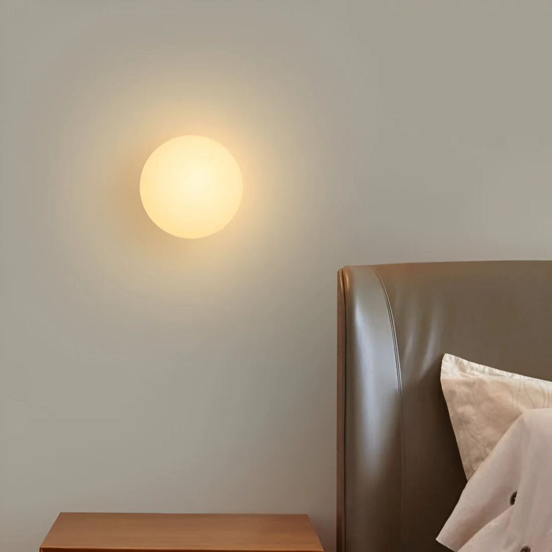 Stylish glass wall lamp