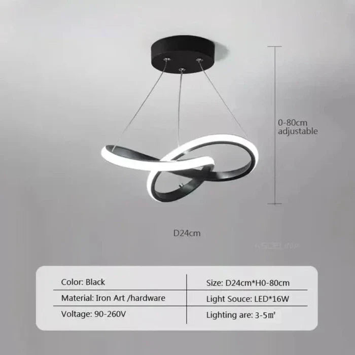 Modern LED ceiling lamp - WaveGlow