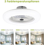 Ceiling fan with lighting 80W with remote control