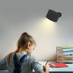 LED Wall Lamps, Wall-mounted Lamps with Rechargeable Battery, 3 Color Temperatures & 3 Brightness Levels, 360° Rotatable Magnetic Ball, Wireless Wall Lamps for Study, Reading, Nightstand