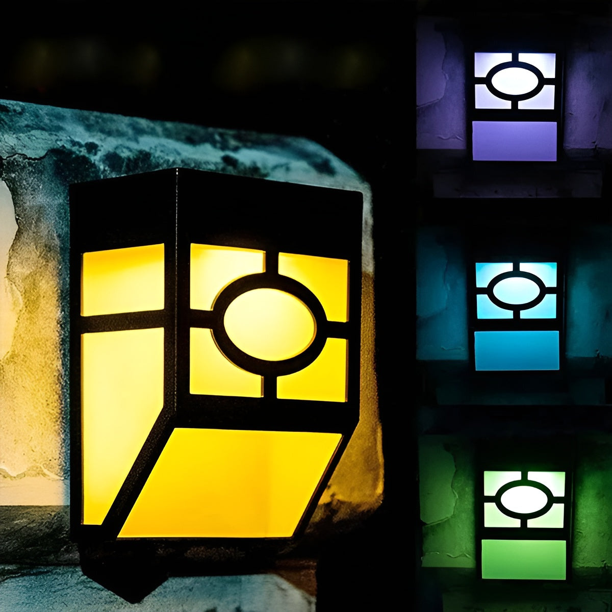 Solar LED Wall Light – Energy Saving and Weatherproof | 2-Pack for Outdoor Use