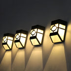 Solar LED Wall Light – Energy Saving and Weatherproof | 2-Pack for Outdoor Use