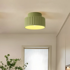Modern ribbed ceiling lamp