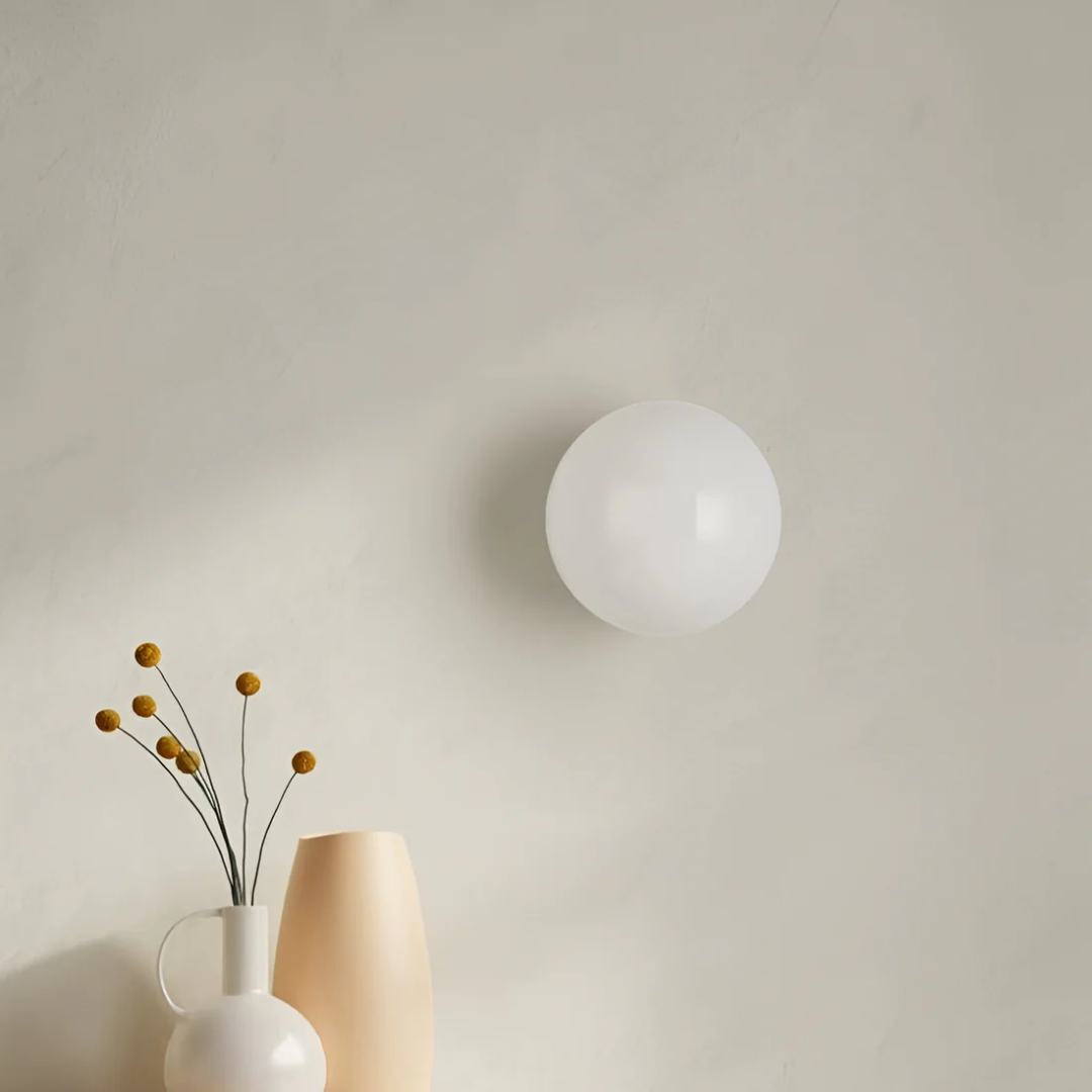 Stylish glass wall lamp