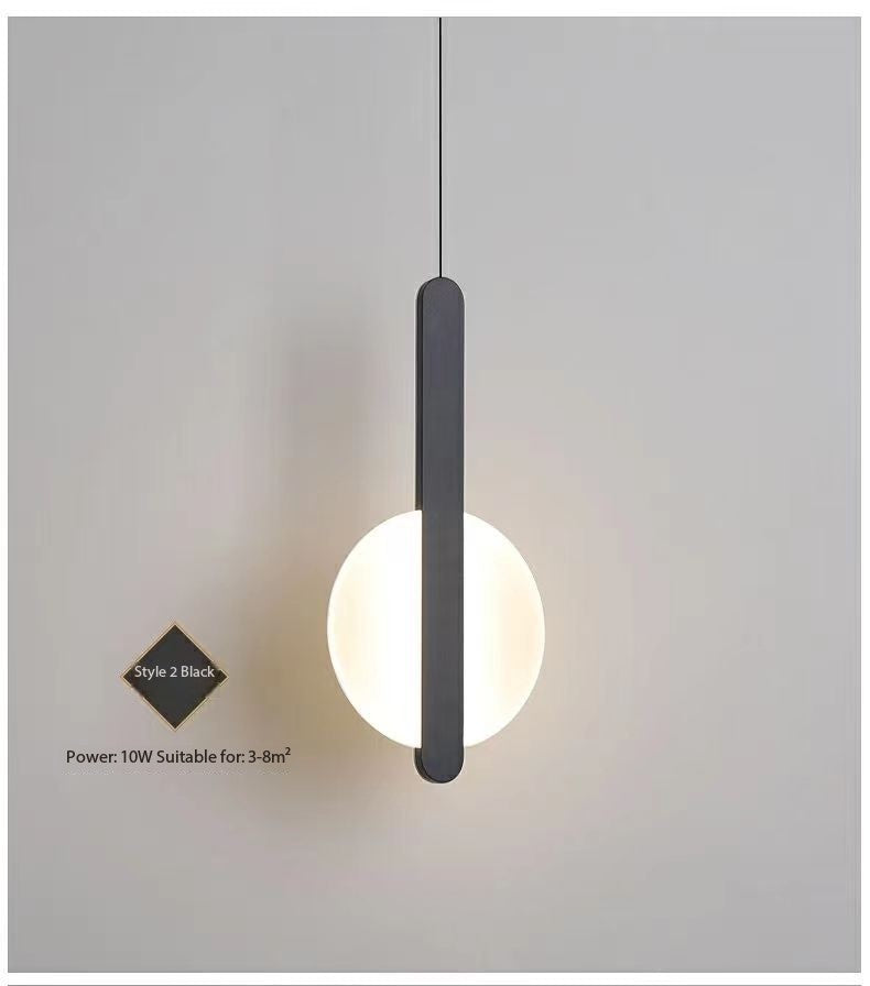 Modern Minimalist Nightstand Pendant Light