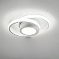 Modern LED ceiling lamp with double ring design - twilight rings