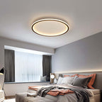 LunaNova - Modern LED ceiling light metal/acrylic for living and bedrooms, Madigas black/white design