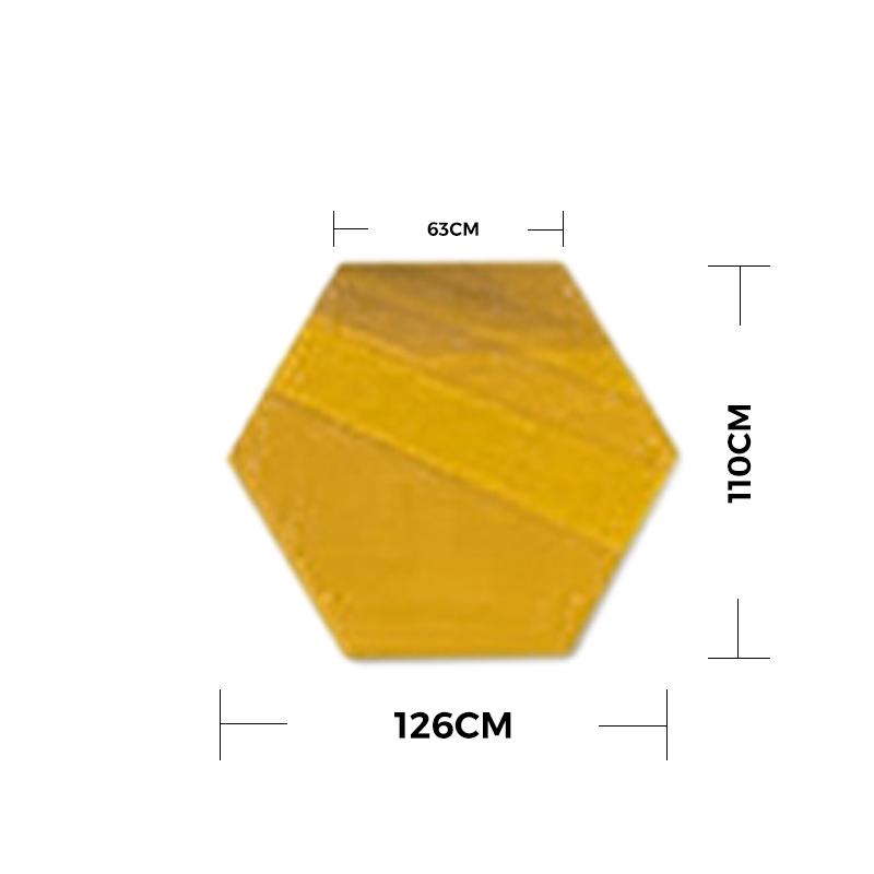 Madigas | Hexagonal Mirror Wall Sticker
