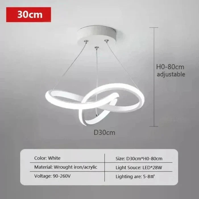 Modern LED ceiling lamp - WaveGlow