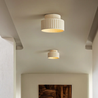 Modern ribbed ceiling lamp