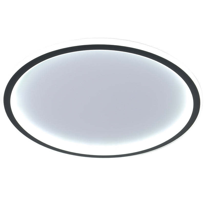 LunaNova - Modern LED ceiling light metal/acrylic for living and bedrooms, Madigas black/white design