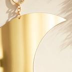 Madigas | Gold Moon Mirror Acrylic Hanging Decorative Wall Mirror