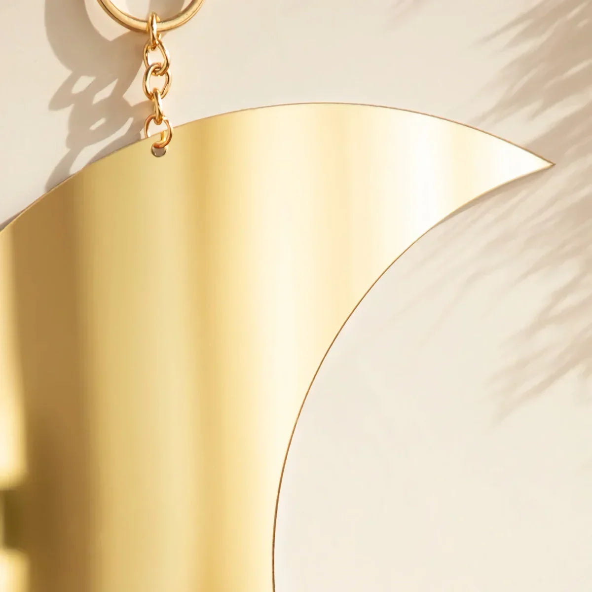 Madigas | Gold Moon Mirror Acrylic Hanging Decorative Wall Mirror