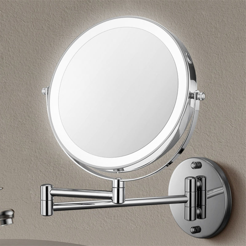 Madigas | Rechargeable wall-mounted shaving mirror | 360° rotation. 1X/10X magnification and adjustable LED lighting for use in the bathroom