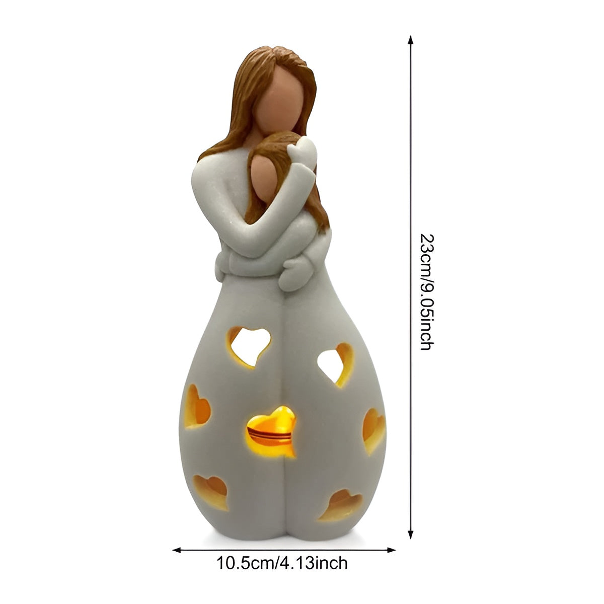 Mother-Daughter Figurine Flickering Candle Holder - LoveGlow