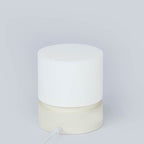 Contemporary Nordic timer rechargeable ABS HIPS silicone cylinder LED table lamp night light for bedside table