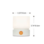 Contemporary Nordic timer rechargeable ABS HIPS silicone cylinder LED table lamp night light for bedside table